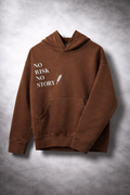 Latest Unisex No Risk No Story Hoodie Brown