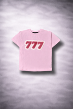 Lucky 777 Graphic Tee – Pink
