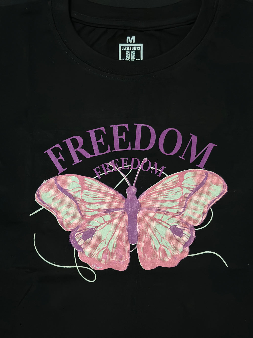 Trendy Black Freedom Butterfly Top for Women