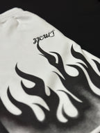 Men's Iginition White flame short