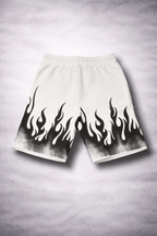 Men's Iginition White flame short