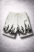 Men's Iginition White flame short