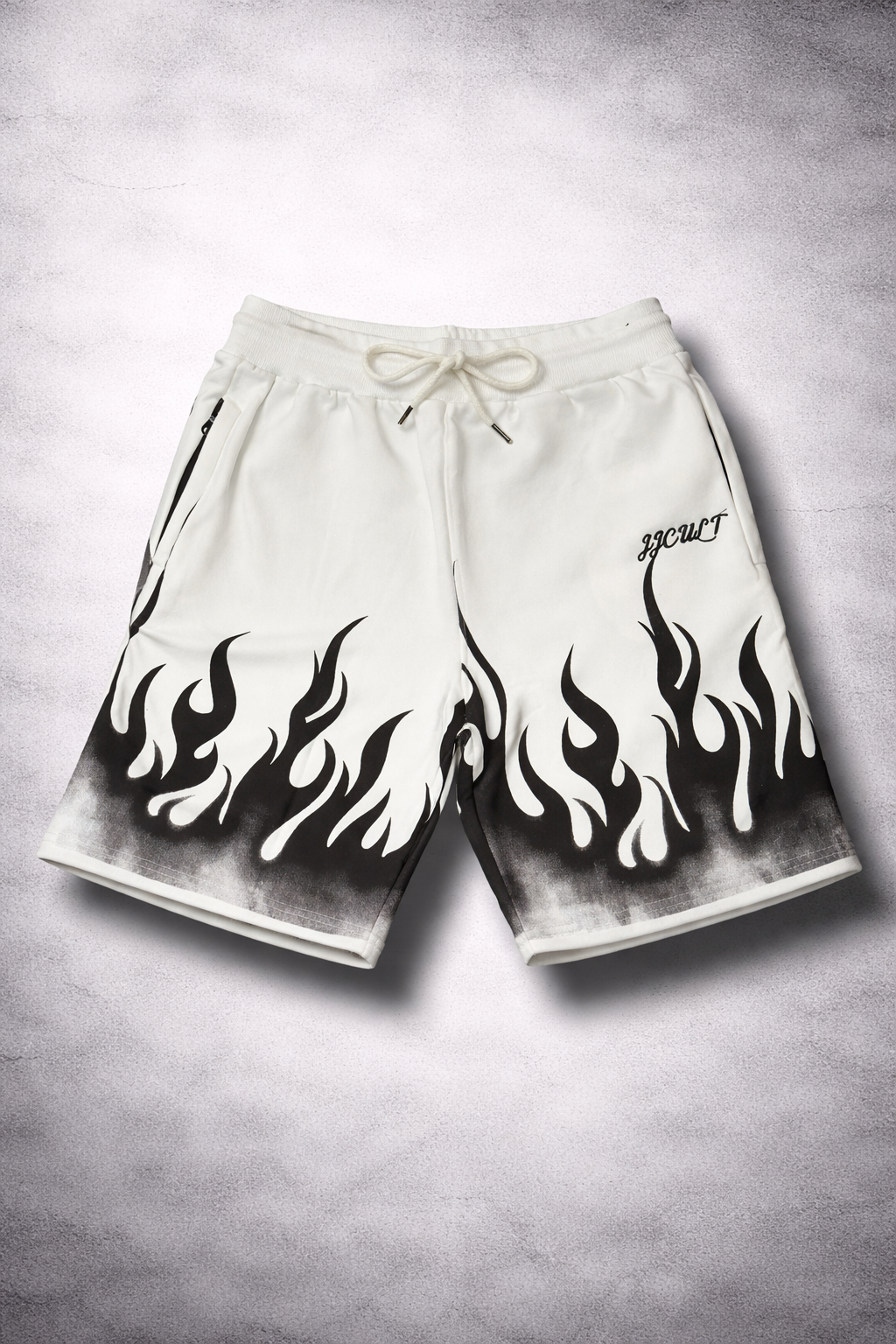 Men's Iginition White flame short